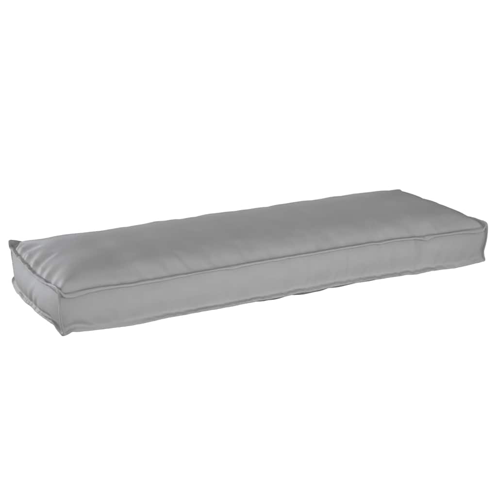 Pallet Cushion for Bench Grey 120 x 40 x 8 cm Oxford fabric